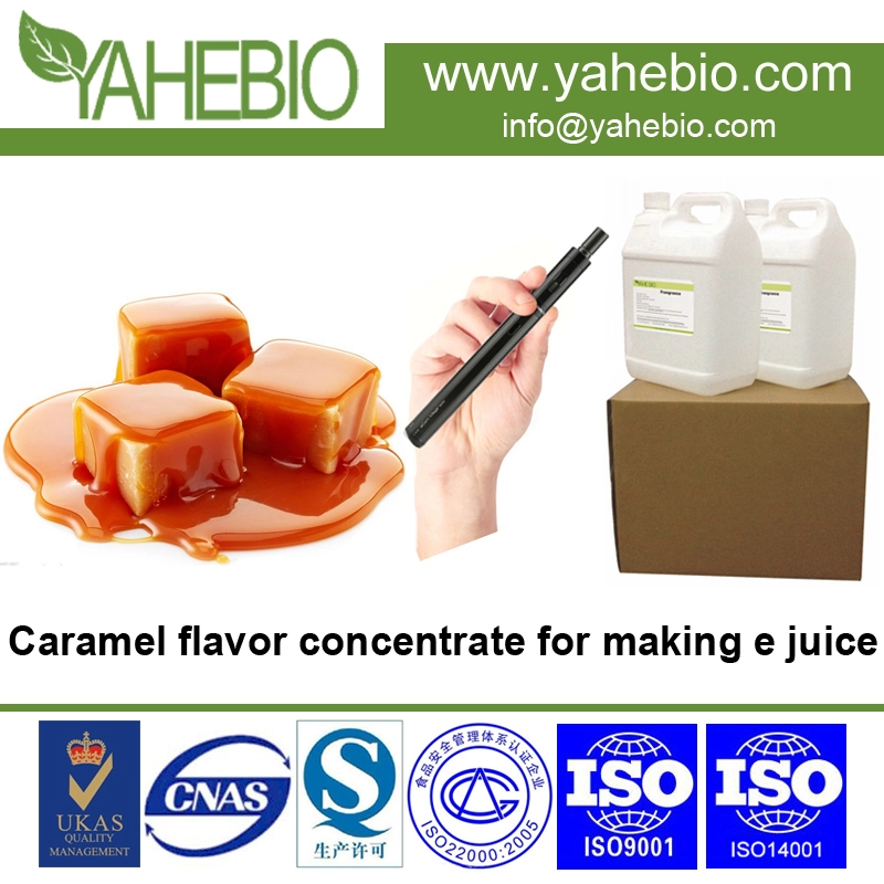 Precio de fábrica Caramel E Concentrate Concentrate Liquid Sabor Mix en PG / VG Base