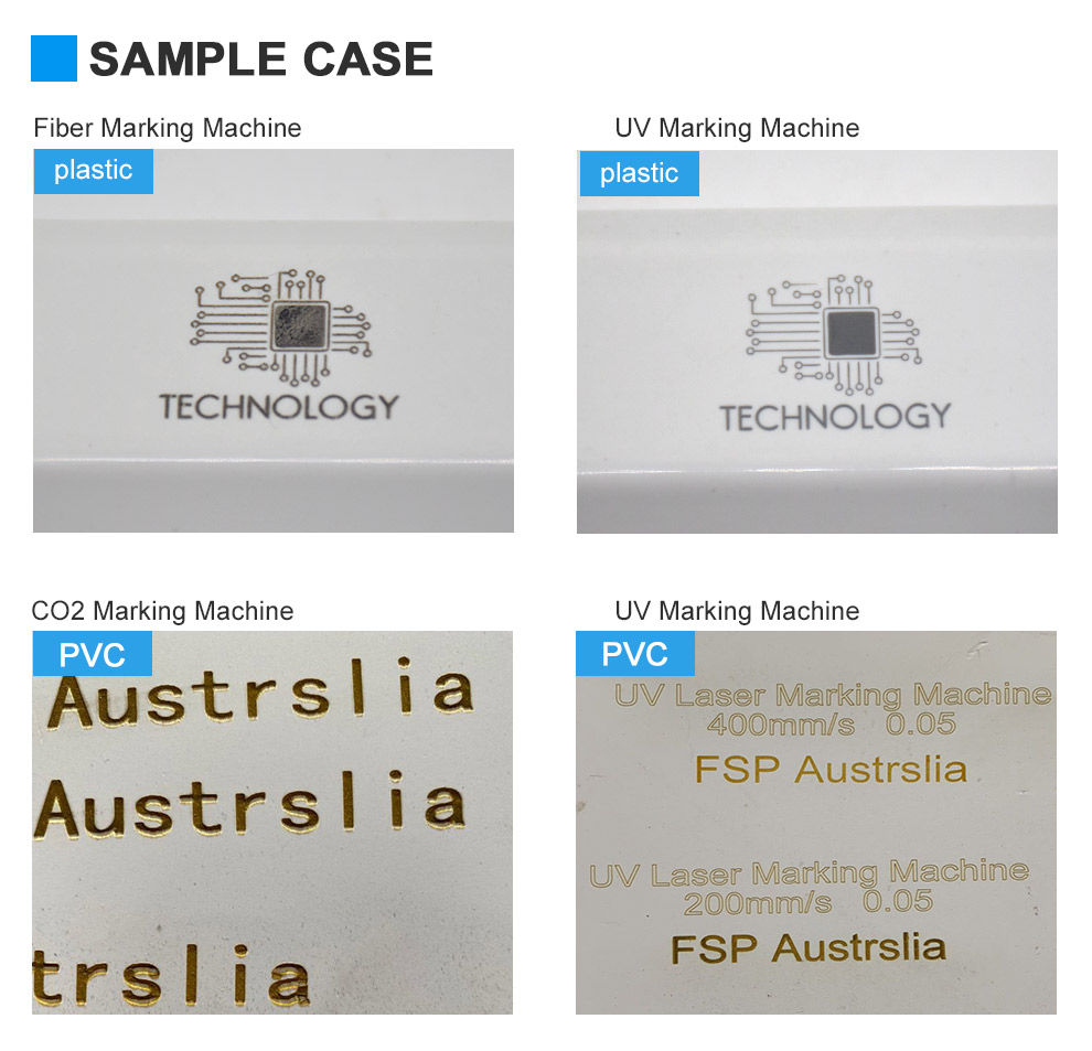 3W 5W 10W UV Laser Marking Machine for PP Plastic Cloth Wood