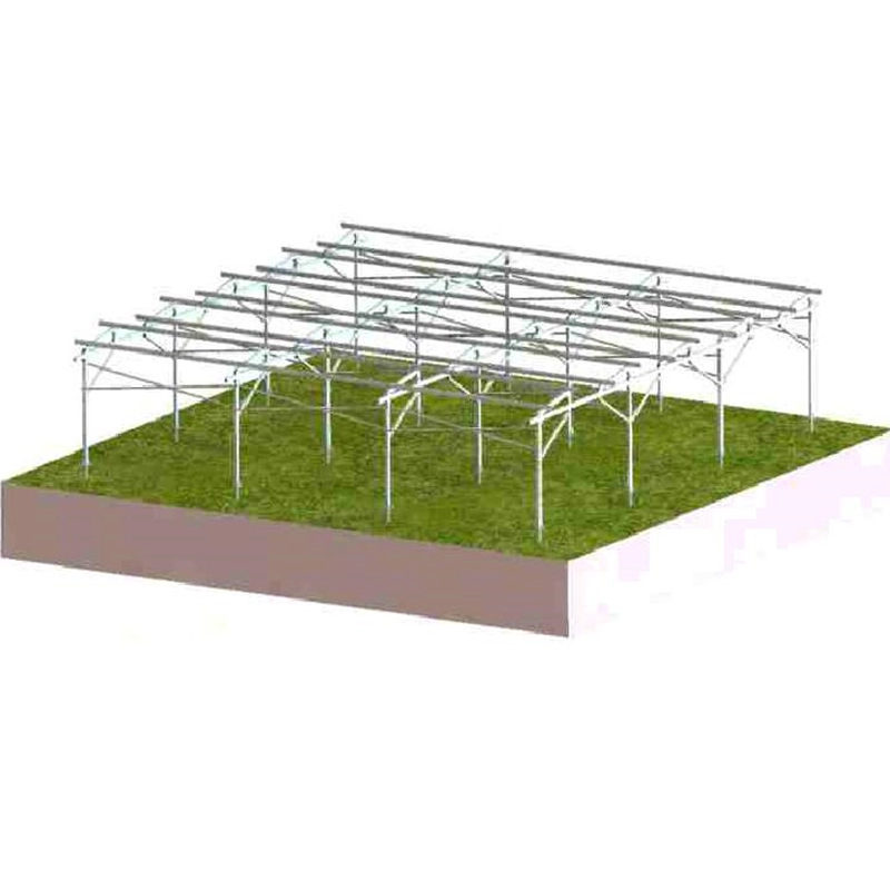 Sistema de montaje solar fotovoltaico de tierra para agricultura