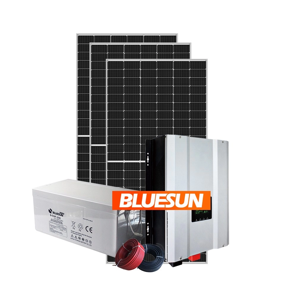 Batería de almacenamiento de energía de Bluesun 3kW OFF SISTEMA DE ENERGÍA SOLAR DE LA INTERIOR PARA INICIO