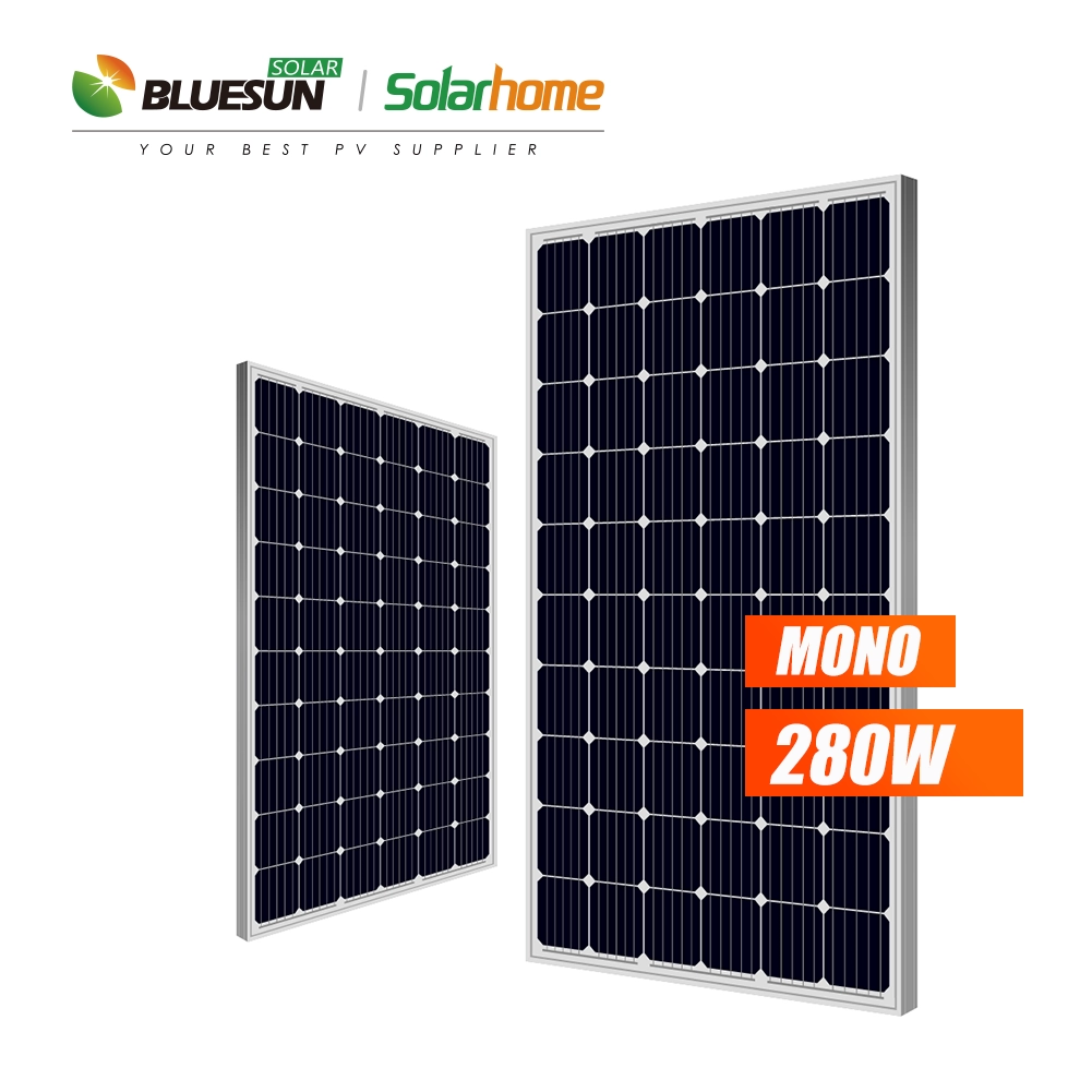 Bluesun Mono Solar Panel 60 células Serie 270W 275WATT 280WP 285W Módulo solar