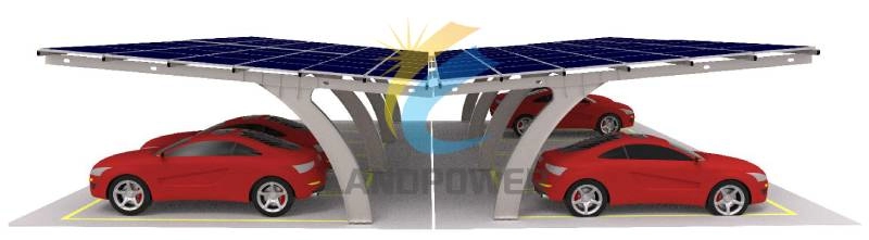 Estructura de cochera de acero fotovoltaico solar