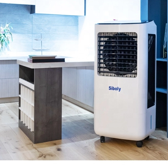 Refrigerador de aire evaporativo 5000M3/H Control remoto portátil para el hogar y al aire libre