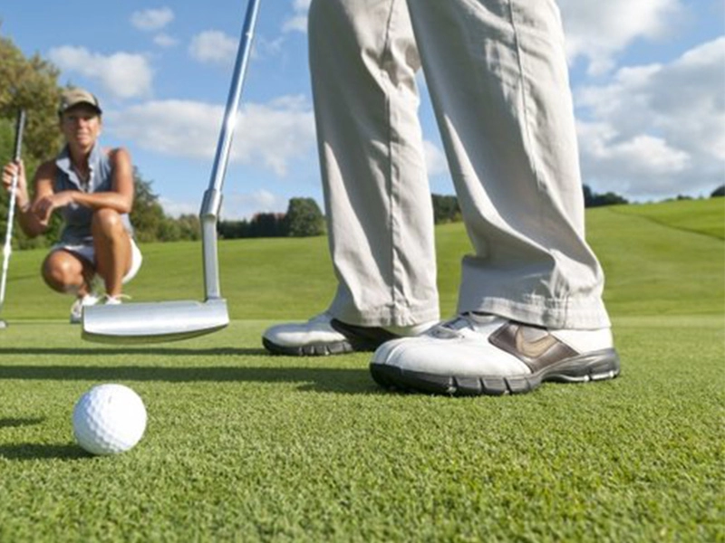 Césped artificial de alta densidad de la hierba de los deportes del golf modificado para requisitos particulares