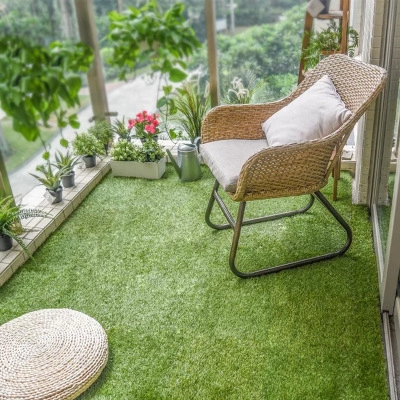 Césped de césped artificial de jardín barato para la venta