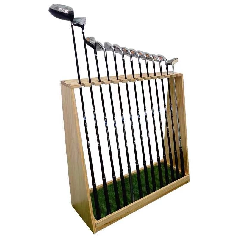 Porta palos de golf de madera maciza