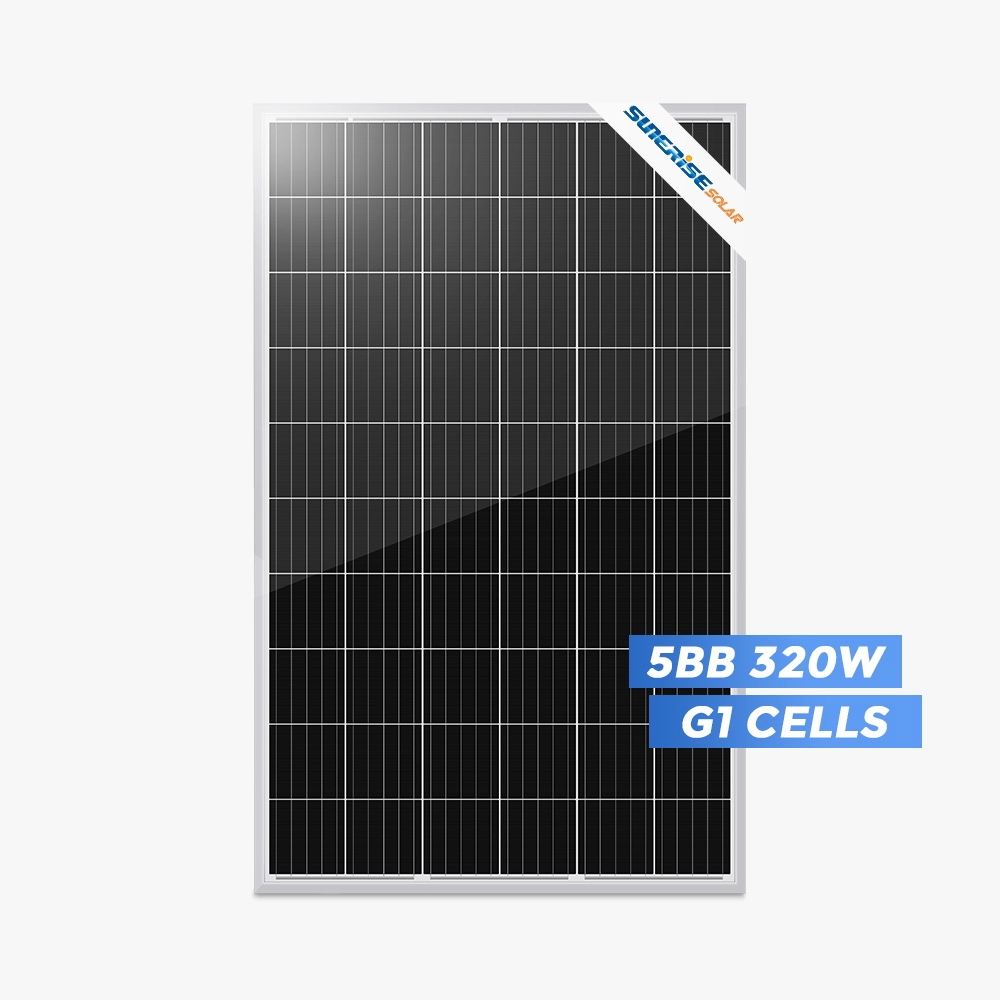 Panel solar monocristalino 5BB PERC de 320 vatios con alta eficiencia