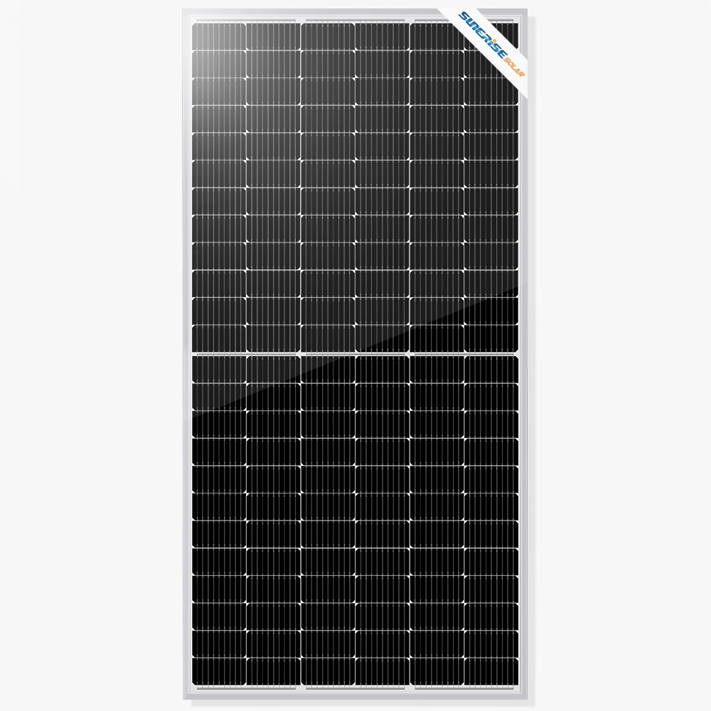 Panel solar monocristalino de 450 vatios y medio corte de 166 mm con 144 celdas