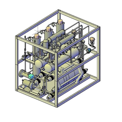 unidad de producción de hidrógeno tipo contenedor exterior de treinta cubos cúbicos por electrólisis de agua