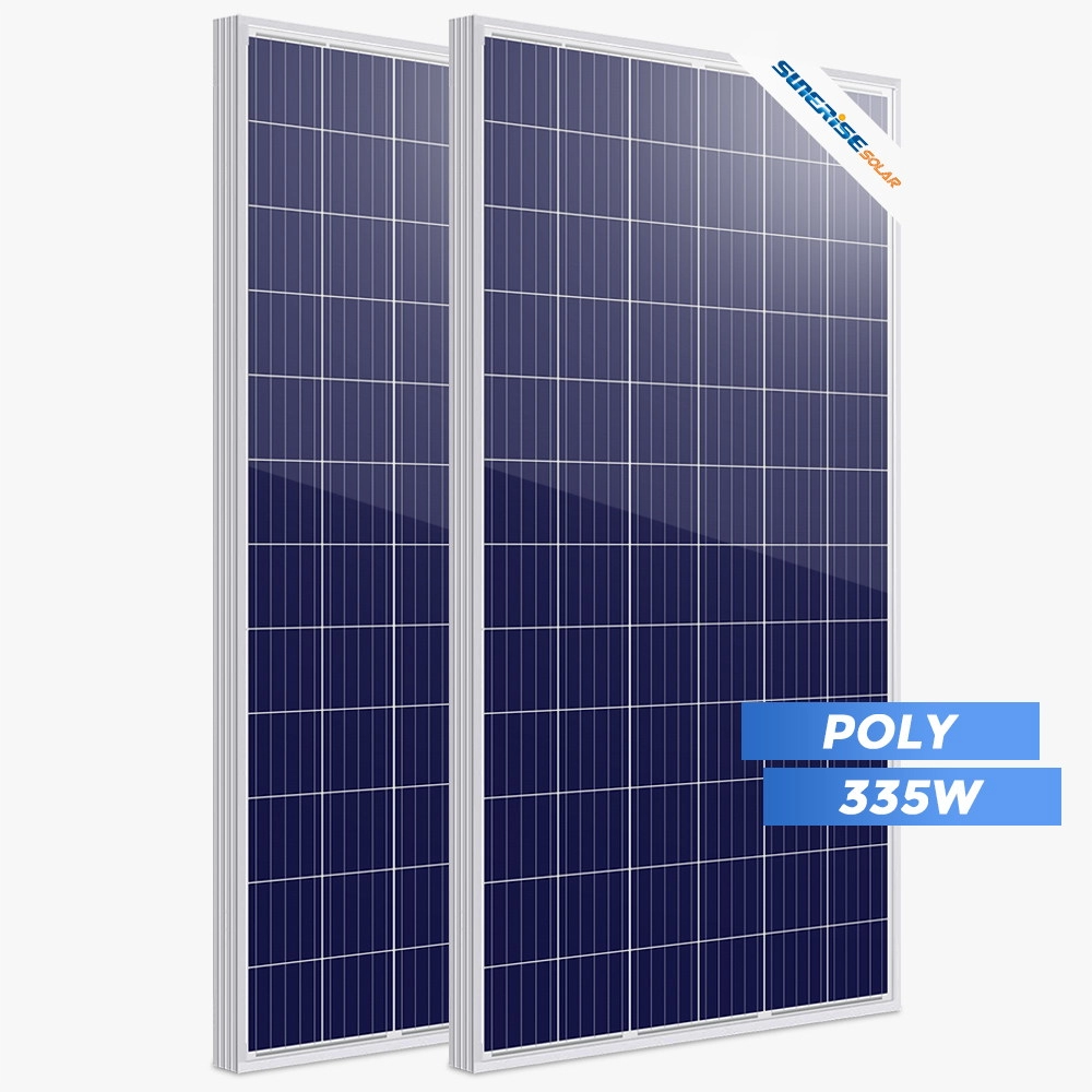 Especificaciones del panel solar Poly de 335 vatios de 72 celdas