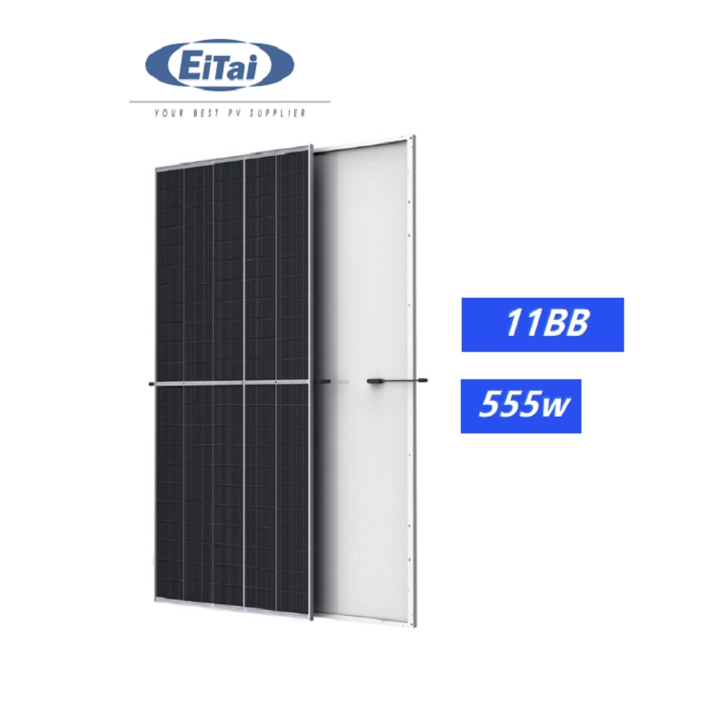 Paneles fotovoltaicos EITAI PERC de 530 W Panel solar de medio corte de 555 W