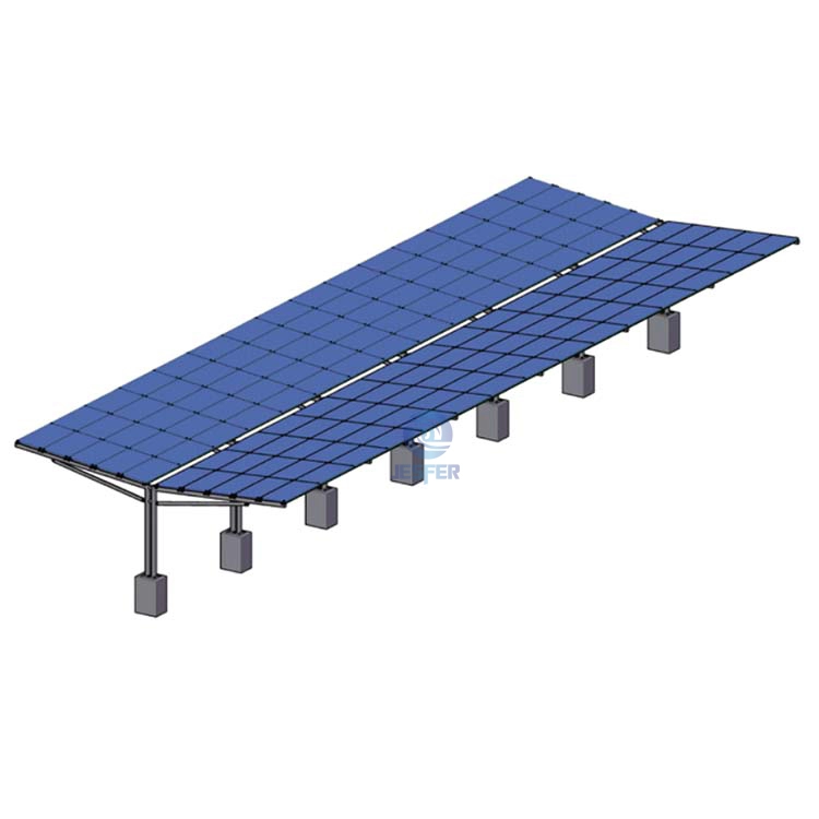 Y mecanografíe el sistema solar del montaje de los garajes solares de acero galvanizado del Carport