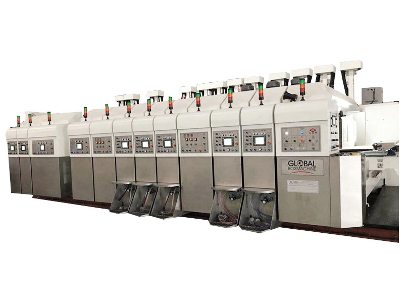 Máquina ranuradora de impresora flexográfica de cartón corrugado de cartón de China
