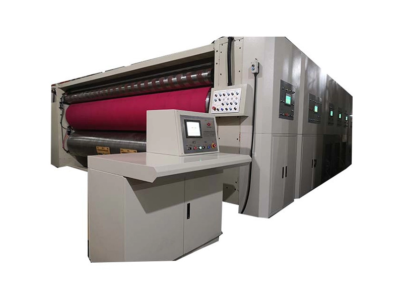 Máquina troqueladora ranuradora de impresión de cartón flexográfica de China