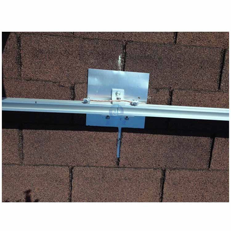 Sistema de soporte de panel solar de techo de tejas de asfalto a prueba de agua