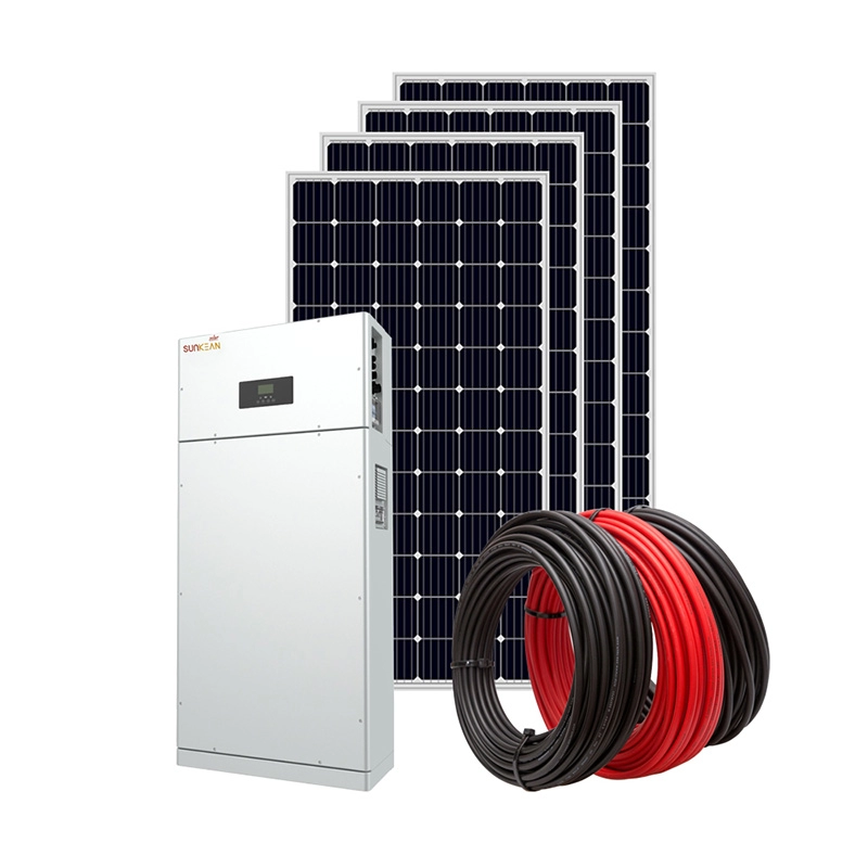 Sistema de panel de energía solar híbrido de 8-100kW de montaje completo de nueva tecnología