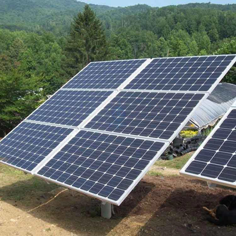 Sistema de montaje de poste de tierra de módulos solares de 6 piezas