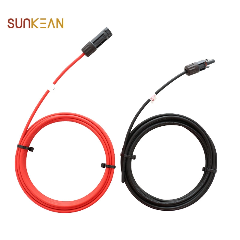 Arnés de cable fotovoltaico H1Z2Z2K 4mm2 con conector macho hembra para sistema solar