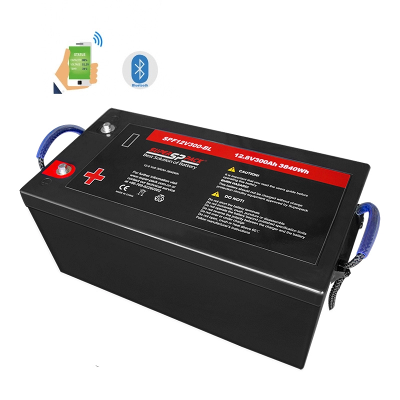 Baterías de vehículos recreativos, versión de Bluetooth de la batería 12V300Ah LiFePO4 para rv