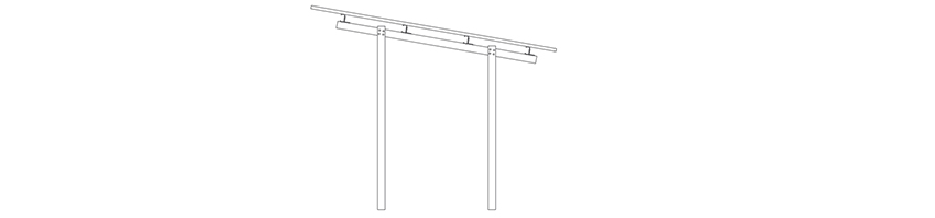 Galvanized Steel Solar Panel Structure