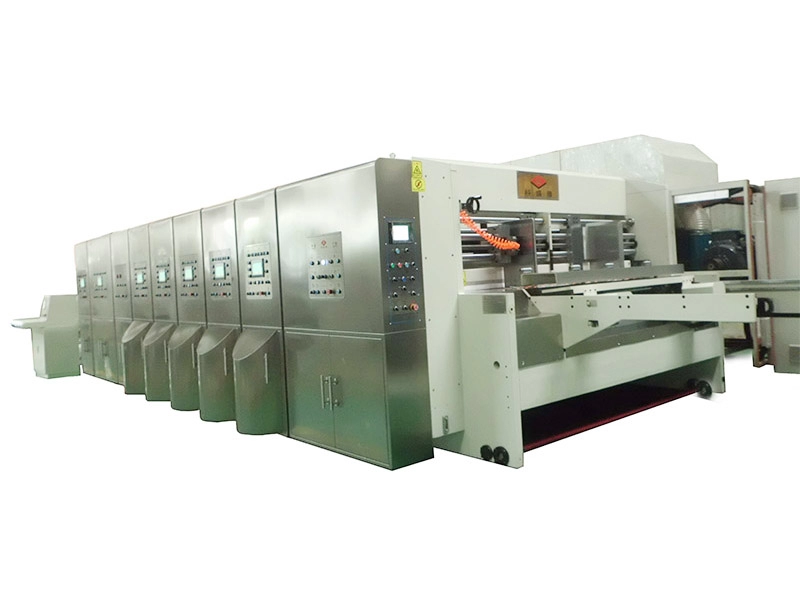 Máquina ranuradora de cajas de cartón corrugado con impresión flexográfica barata