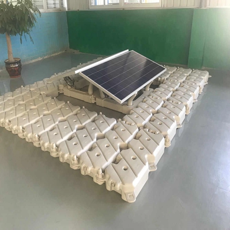Sistema de granja solar flotante de la fuente solar flotante del módulo picovoltio de la boya del HDPE fácil de instalar
