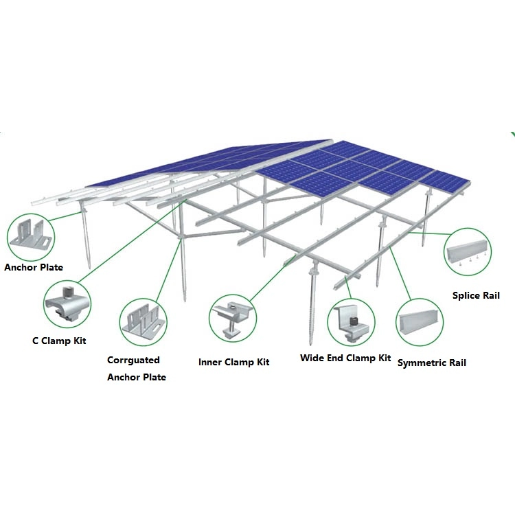 Sistema de soporte de montaje en tierra solar GM06