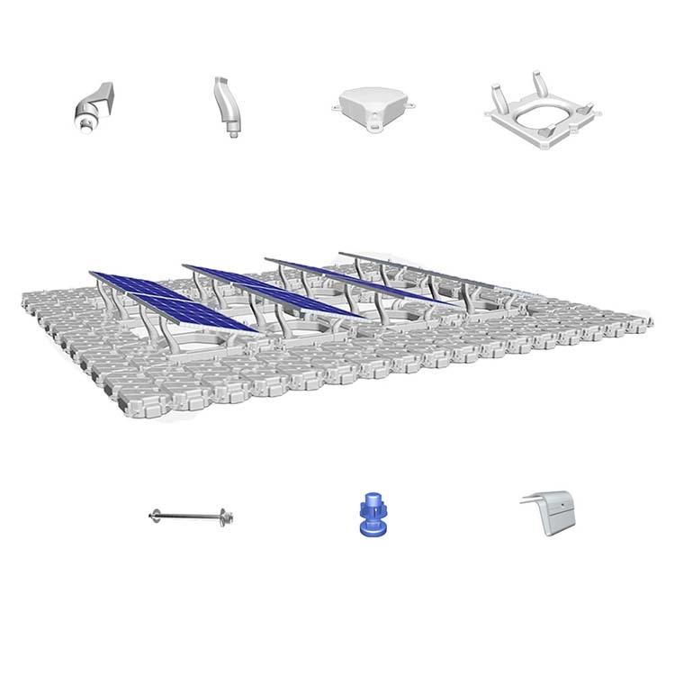 Fuente de energía solar del sistema fotovoltaico flotante de HDPE