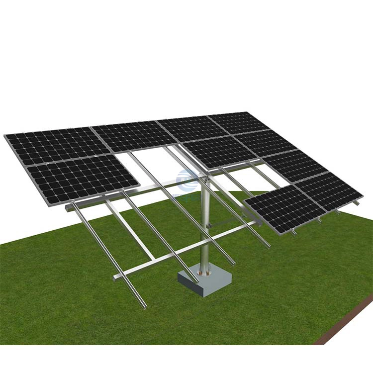 Sistema de montaje en tierra de poste de módulos solares 8pcs 16pcs