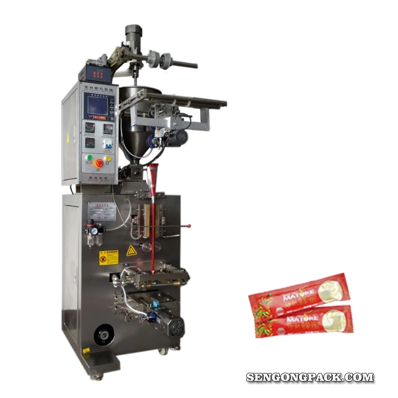 Máquina empacadora de pasta líquida automática con 3 sellos laterales T60Y