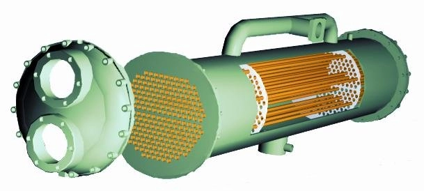 Evaporador de pulverización de carcasa y tubos