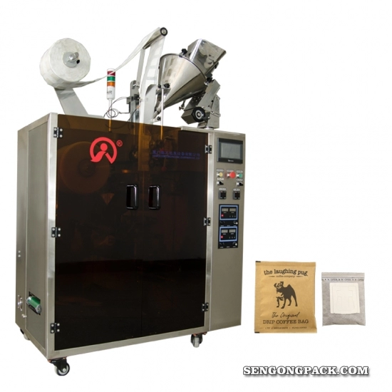 Máquina empacadora de bolsas de goteo C19DF Indonesia Java Arabica Coffee para con sobre exterior