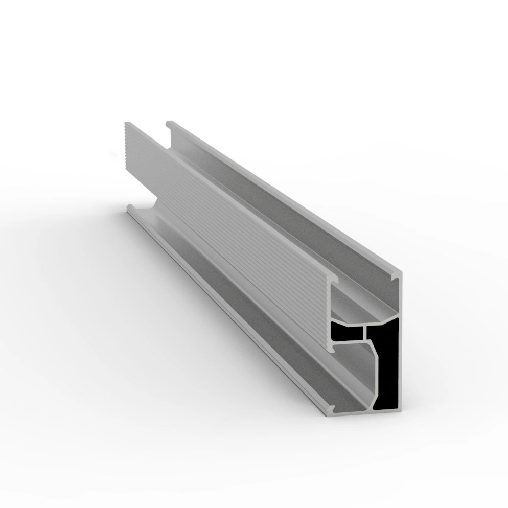 Riel de soporte de montaje de aluminio solar 6005-T5