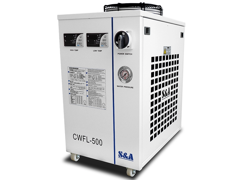 Enfriadores de agua de doble temperatura CWFL-500 para láser de fibra de 500W
