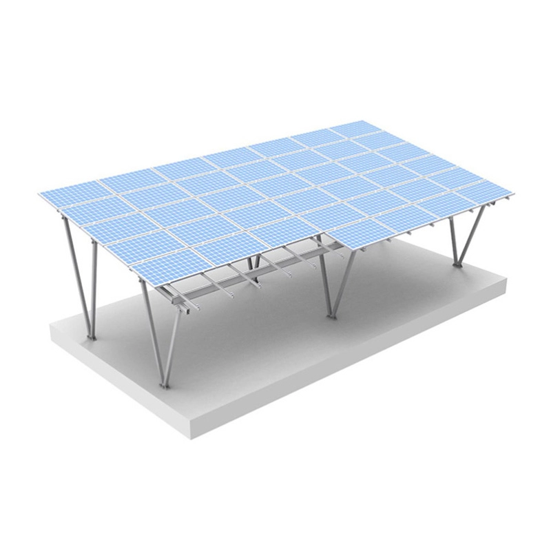 Kit de estructura de montaje de cochera solar sistema de estacionamiento de aluminio
