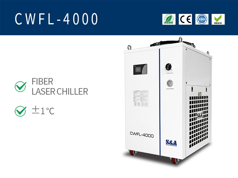 Enfriadores de agua de doble circuito de enfriamiento CWFL-4000 rendimiento de enfriamiento estable AC 380V 50/60Hz