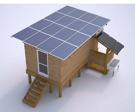 Kit de sistema de energía de energía de panel solar fotovoltaico para uso doméstico de 4kw fuera de la red