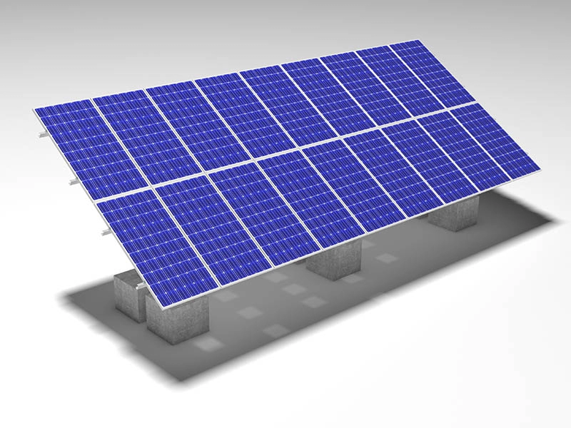 Sistema de montaje solar de tierra ajustable