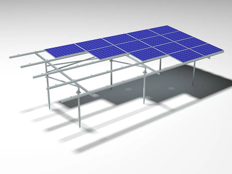 Estructura solar montada en el suelo MRac Pro PGT4