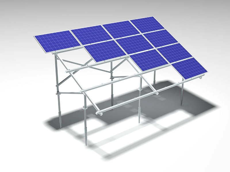 Sistemas de estanterías solares para montaje en suelo