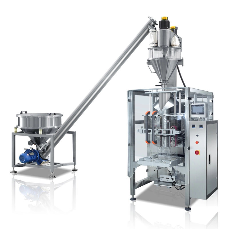 VFFS multifunción rotativa 300g-1000g máquina de envasado de polvo de condimento de harina de café