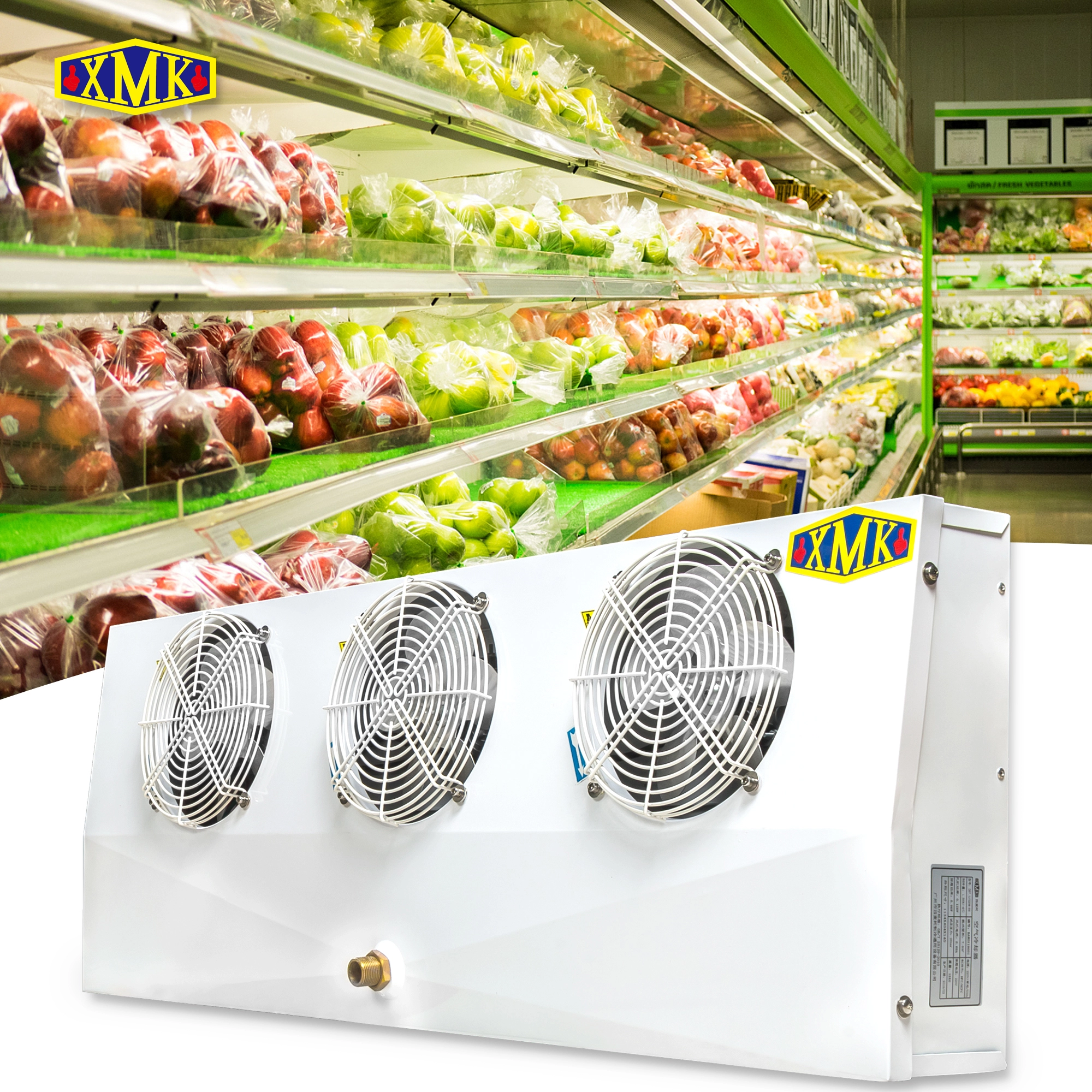 Evaporadores de refrigerador de almacenamiento en frío de supermercado de la serie DE