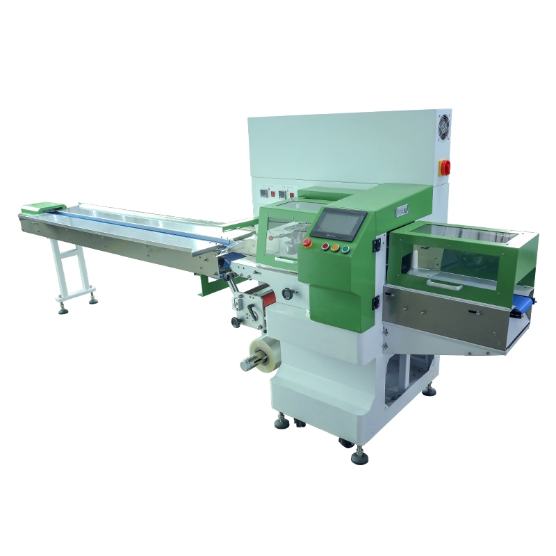 Máquina de envasado de flujo de pan y pastelería de alimentos personalizada de fábrica
