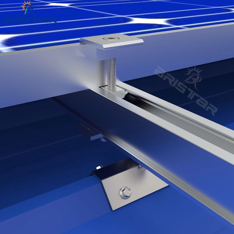 Soportes de panel solar para techo de metal