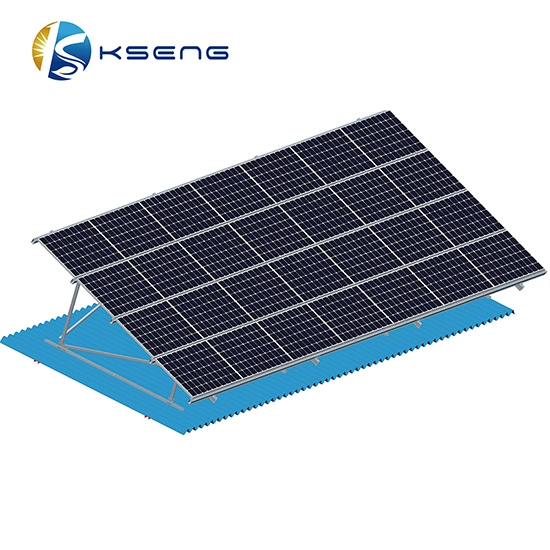 Soporte de montaje solar para techo de metal de Corea, estructura de montaje fotovoltaico