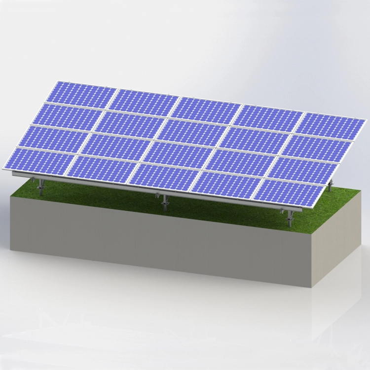 Soportes de montaje de panel solar para sistema de tierra