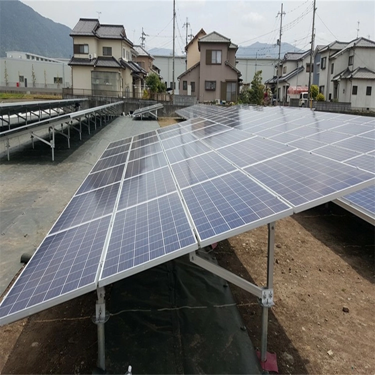 Sistema de montaje de panel solar de tierra