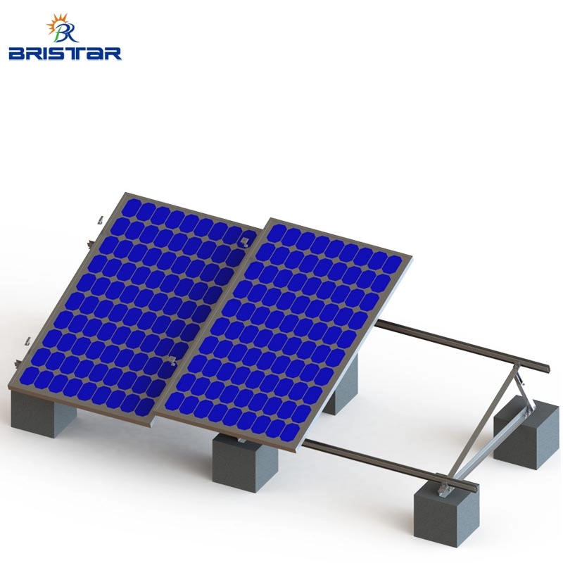 Sistema de montaje solar de techo plano triangular ajustable