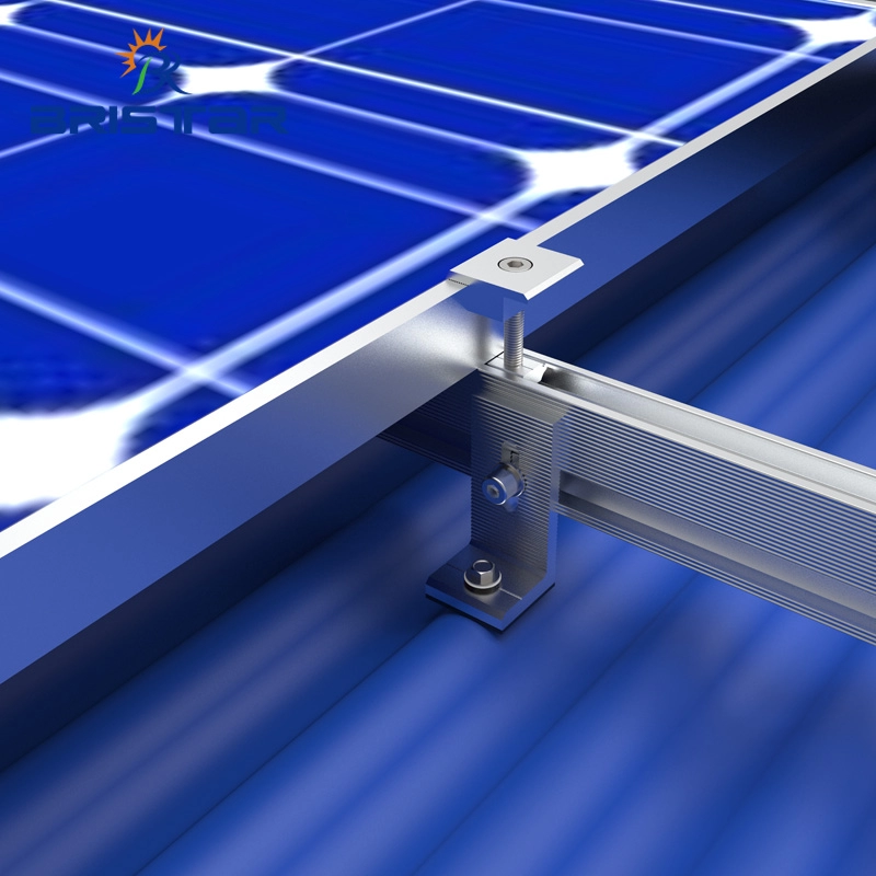 Montajes solares de techo de metal de pie L