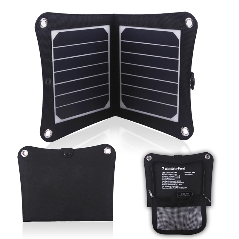 Cargadores solares 5V 1.4A para actividades al aire libre